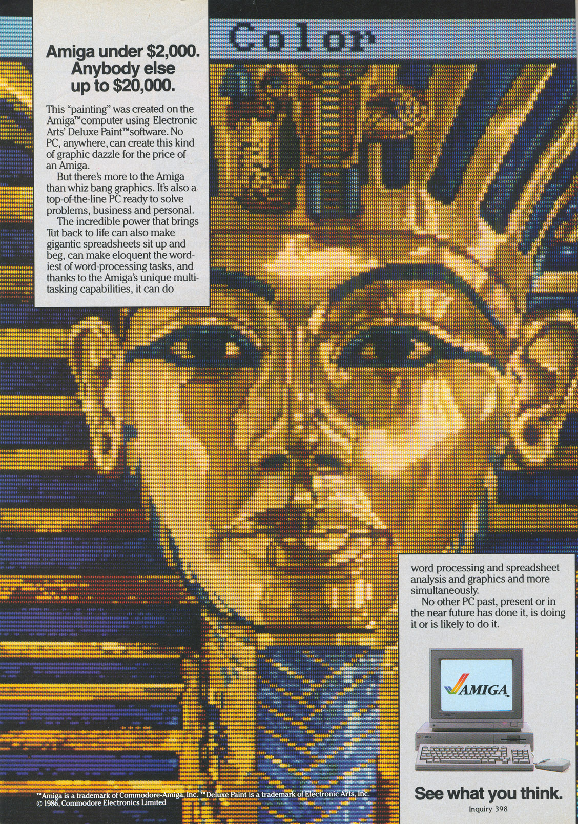 Amiga advertisement from Byte 9/86