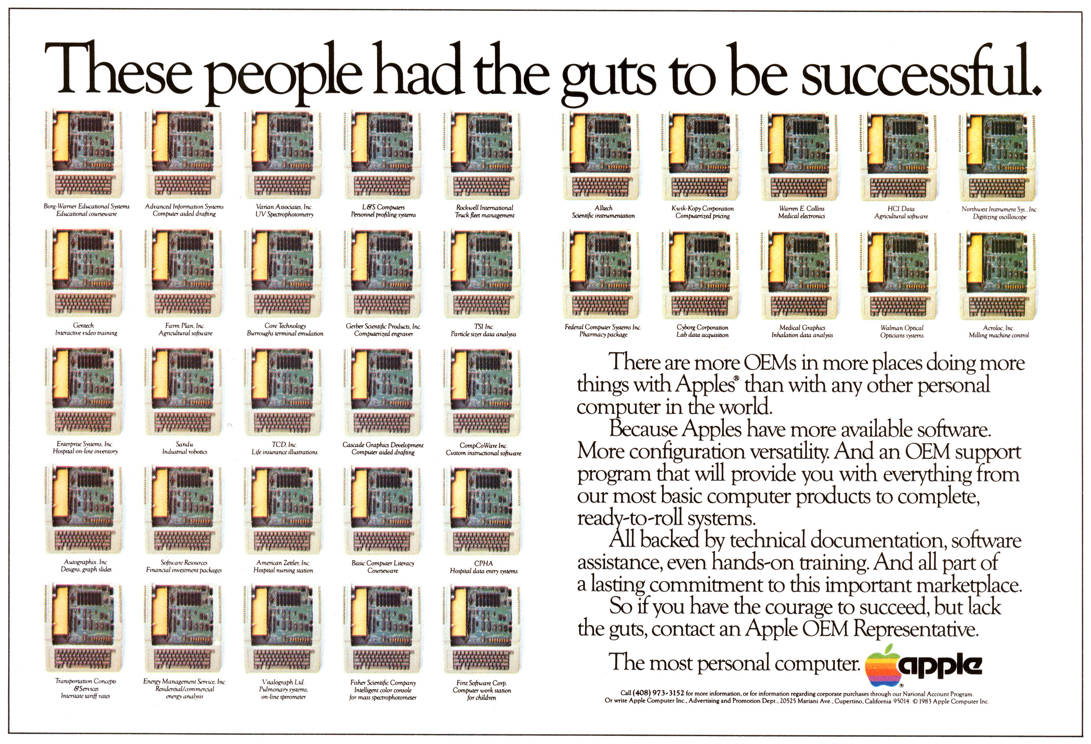 Apple II advertisement from 1983