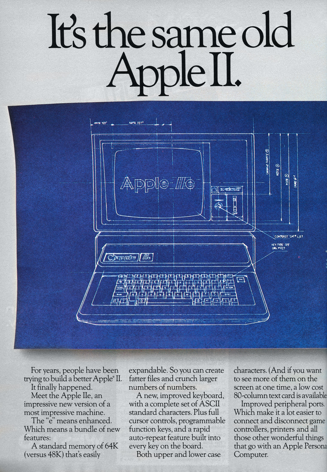 Apple IIe advertisement from Byte 2/1983 (page 1)