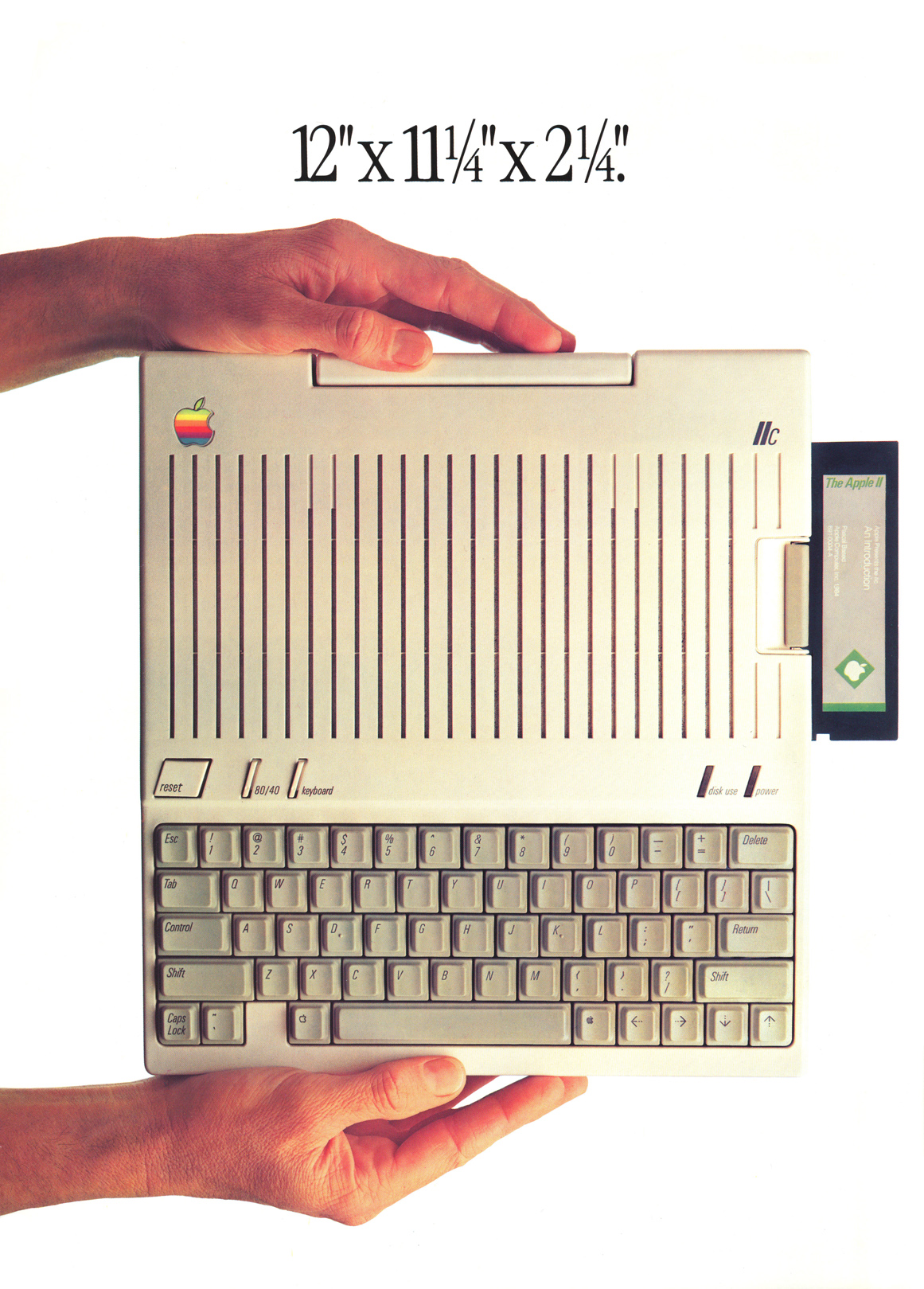 Apple IIc advertisement from Personal Computing 4/1984 (page 2)