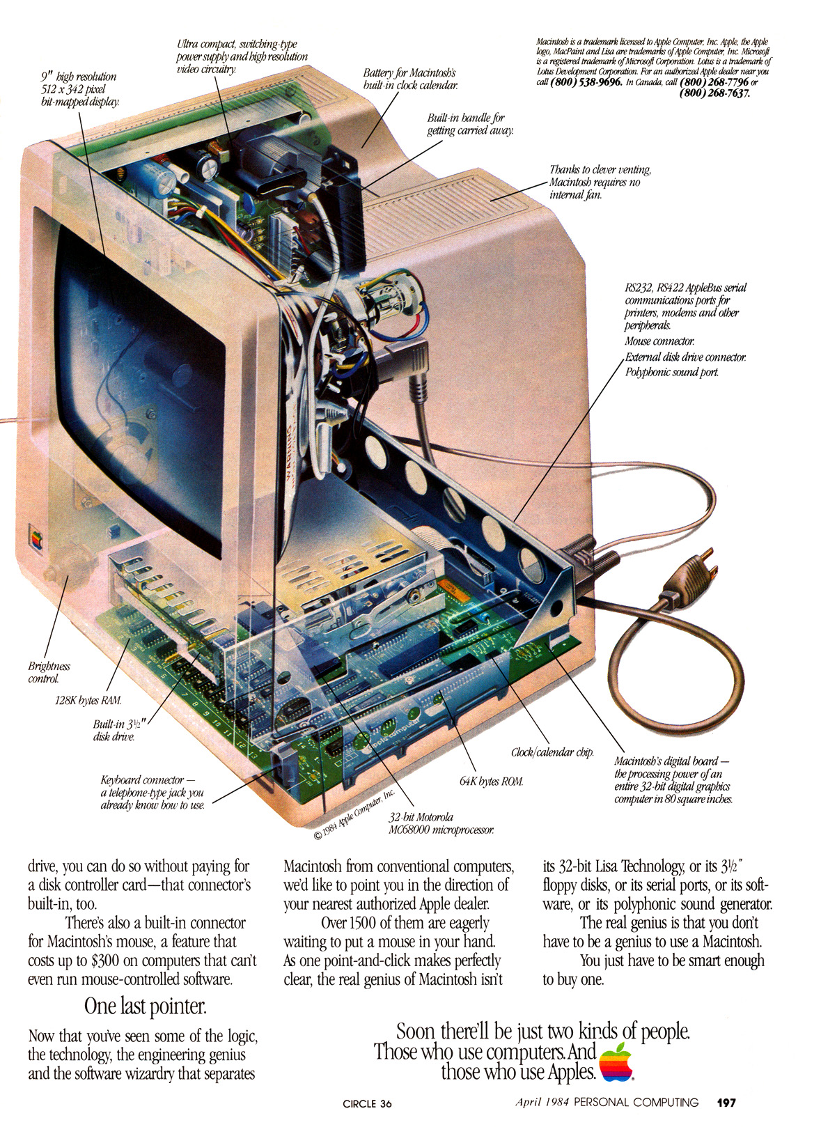 Macintosh advertisement from Personal Computing 4/1984 (page 2)