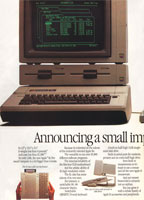 Apple IIc advertisement from Personal Computing 9/1984 (page 1)