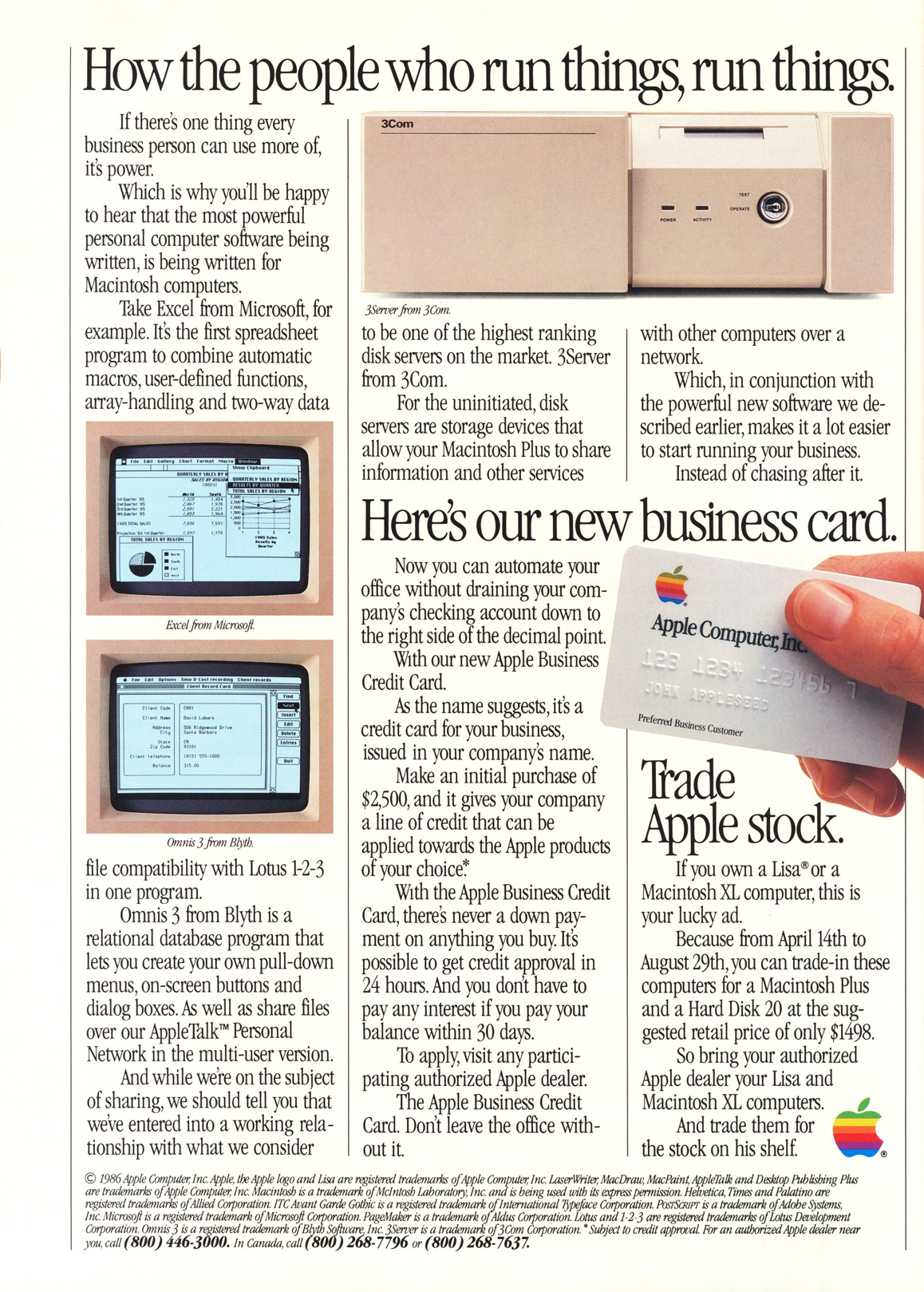 “Inside Apple” vol. 2, no. 2 insert from Personal Computing 6/1986 (page 4)