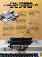 Atari 400 and 800 advertisement from Personal Computing 11/80