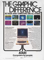 Atari 400 and 800 advertisement from Personal Computing 10/81