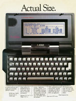 Atari Portfolio advertisement from Personal Computing 5/90 (page 1)