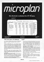 MicroPlan advertisement from Personal Computing 2/82