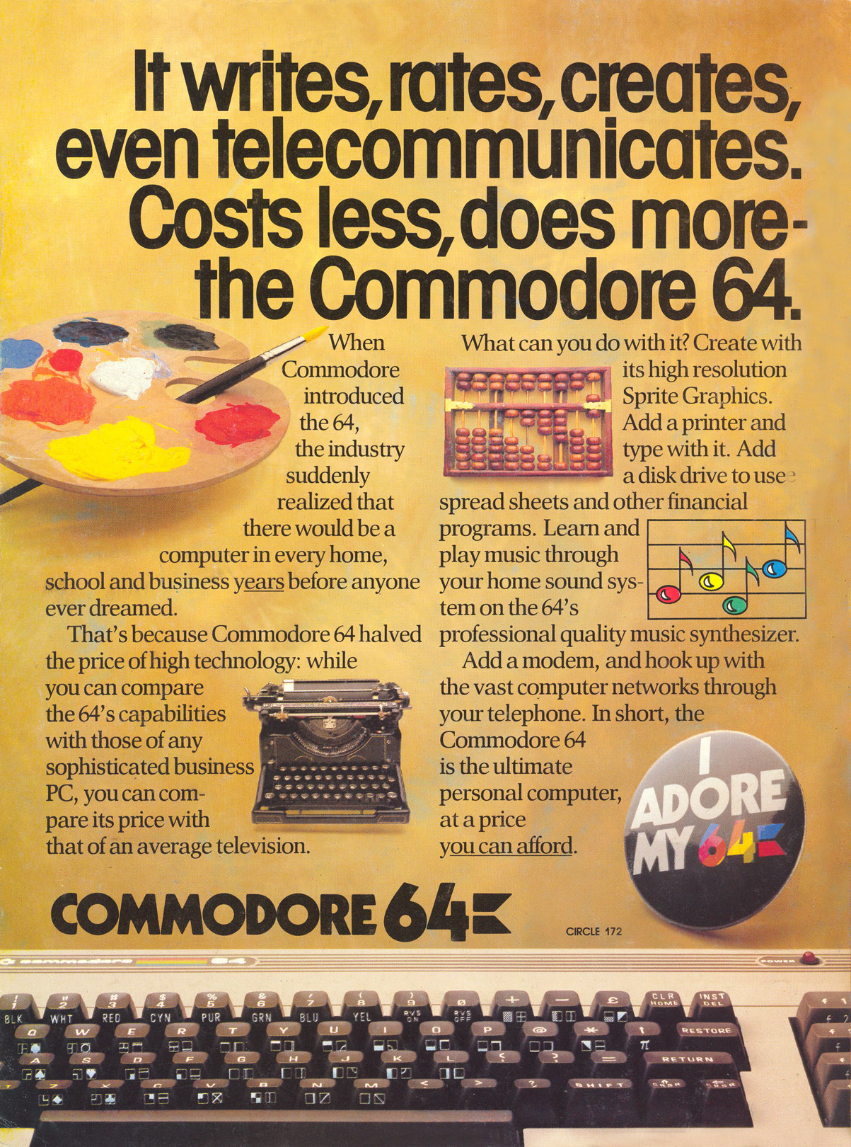 Commodore 64 advertisement from Personal Computing 11/83