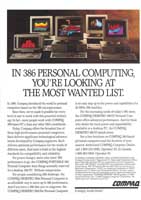 Compaq Deskpro advertisement from Byte 7/89 (page 4)