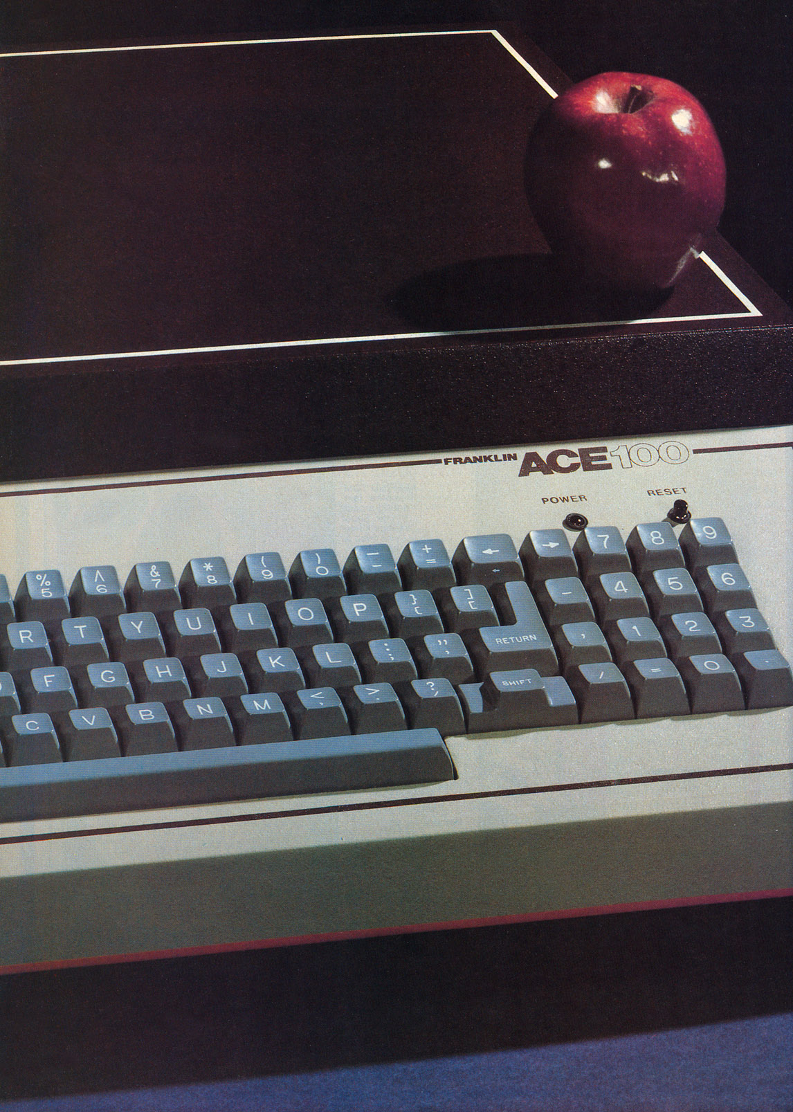 Franklin Ace 100 advertisement from Personal Computing 7/82 (page 1)