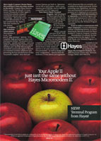 Hayes Micromodem II advertisement from Personal Computing 8/82