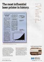 Hewlett-Packard LaserJet II advertisement from Byte 12/88