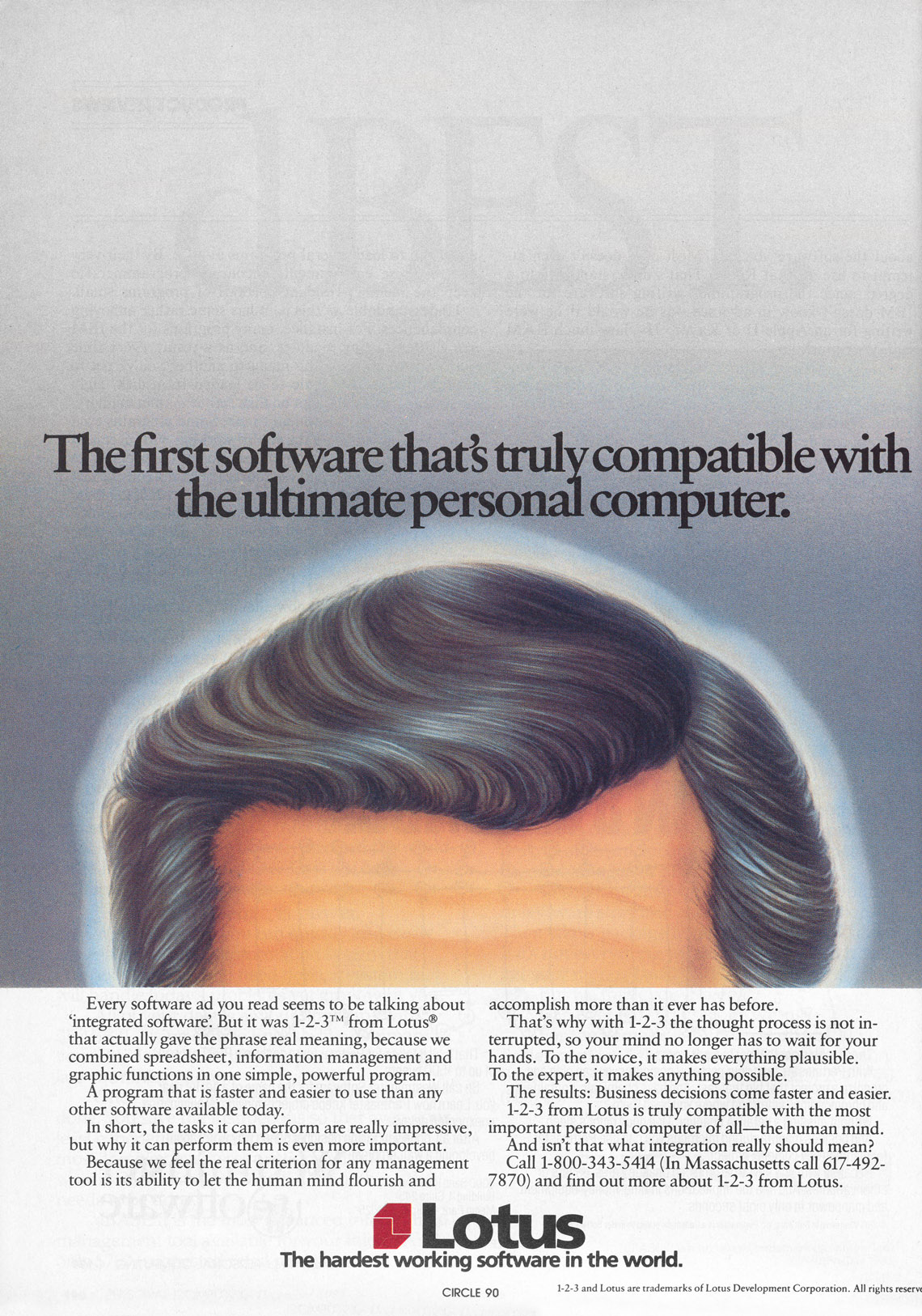 1-2-3 advertisement from Personal Computing 12/83