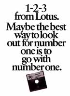 Lotus 1-2-3 advertisement from Personal Computing 5/84 (page 1)