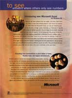 Excel for Windows 95 advertisement from PC Magazine 11/95 (page 1)