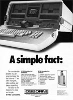 Osborne 1 advertisement from Personal Computing 2/82