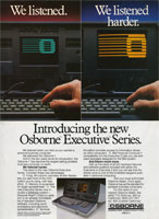 Osborne Executive Series advertisement from Personal Computing 8/83