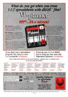 VP-planner advertisement from Personal Computing 11/85