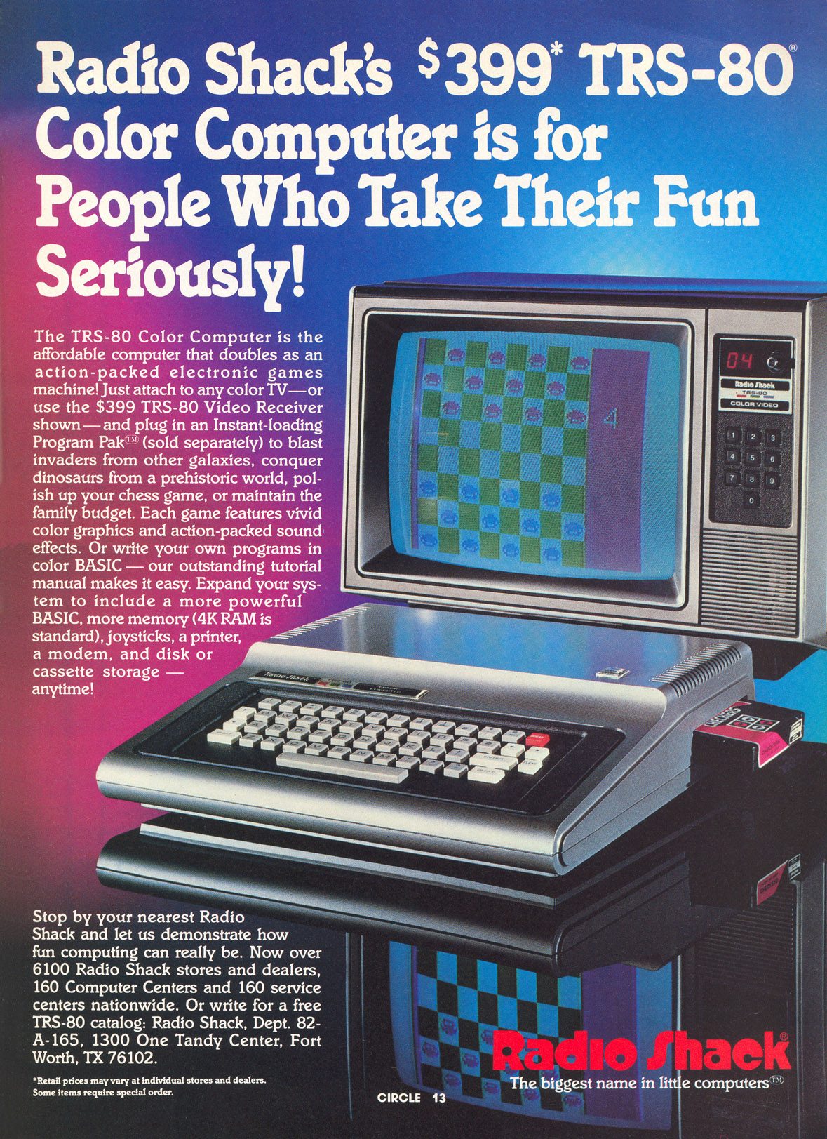 TRS-80 advertisement from Personal Computing 9/81