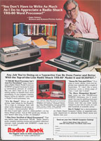 TRS-80 advertisement from Personal Computing 2/82, featuring Isaac Asimov