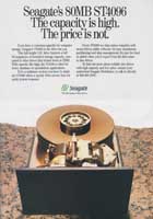 Seagate ST4096 advertisement from Byte 1/89