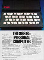 Sinclair ZX81 advertisement from Personal Computing 8/82 (page 1)