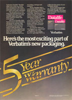 Verbatim disks advertisement from Personal Computing 8/82