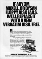 Verbatim disks advertisement from Personal Computing 6/85