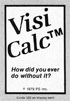 First VisiCalc advertisement from Byte 5/79 (1/9th of a page)