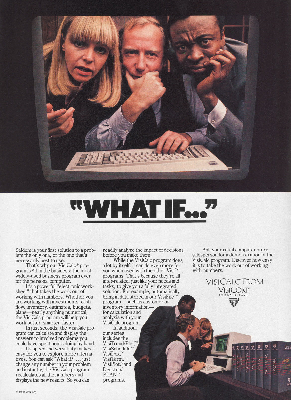 VisiCalc advertisement from Personal Computing 4/82