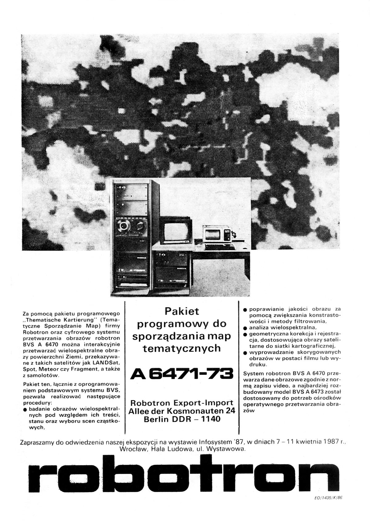 Robotron A 6471-73 advertisement, Informatyka 3/87