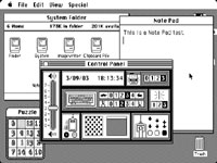 GUI on the first Macintosh