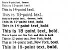 Figure 1: A sample printout from the Macintosh using its printer and the MacWrite word-processing program. The printout was obtained using MacWrite’s high-quality output mode, as opposed to the draft and ordinary quality modes. The output here is shown at 100 percent of actual size