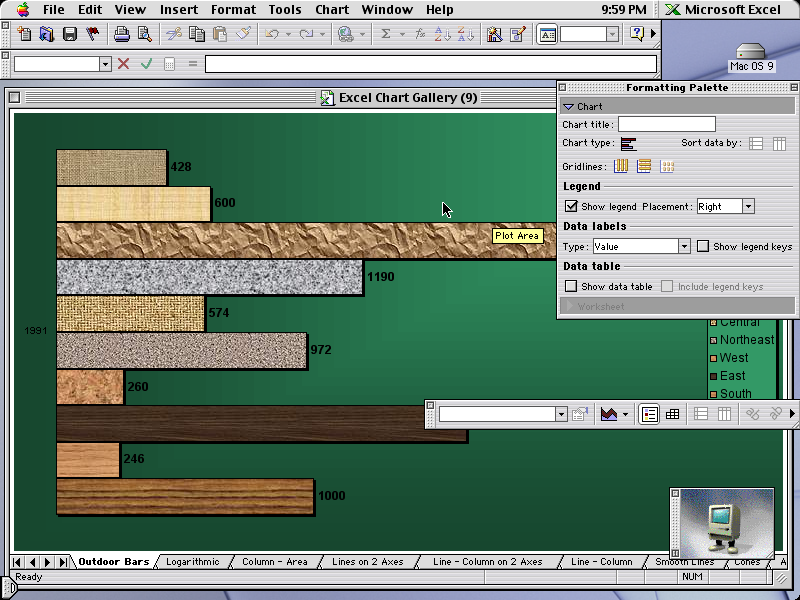 Excel 2001 for Macintoshes (2000)