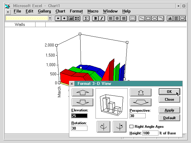 Excel 3.0 for OS/2 (1991)