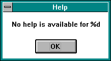 Error message box