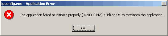 Error message box