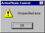 Error message box