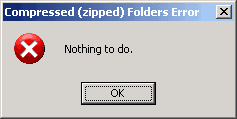 Error message box