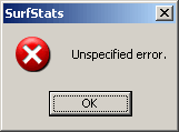 Error message box