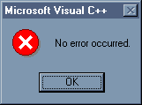 Error message box