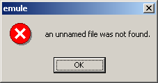 eMule error message