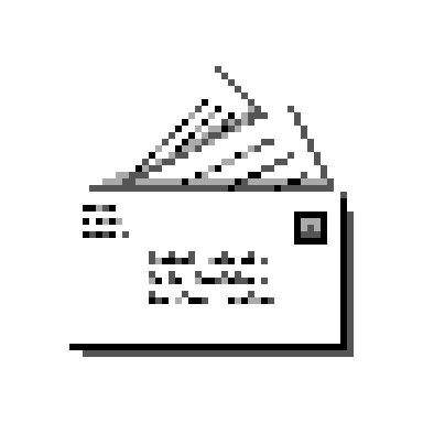 Mail client icon, NextSTEP 0.9