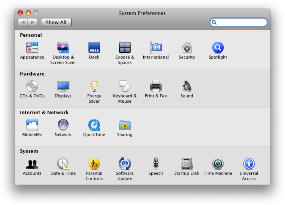 Mac OS X 10.5