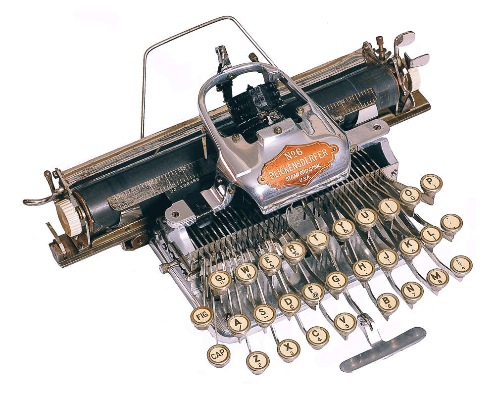 Blickensderfer №6 with QWERTY keyboard