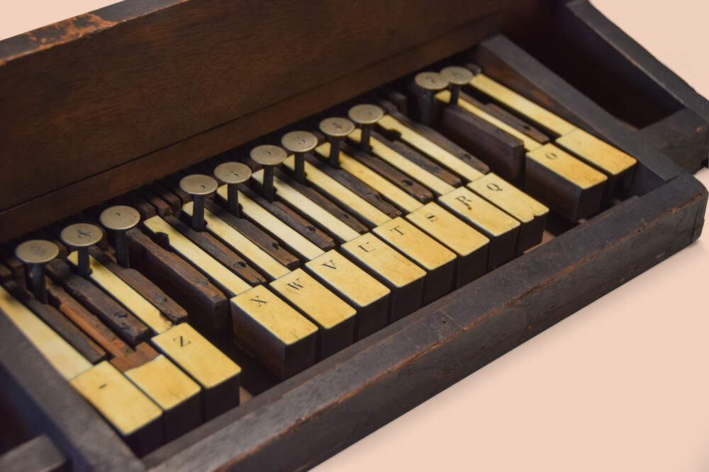 A 1868 prototype of the Sholes & Glidden typewriter